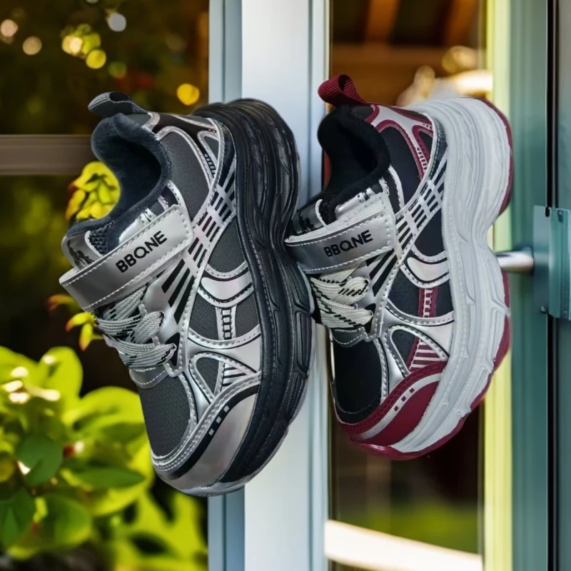 7101儿童运动鞋男童鞋子秋冬季新款加绒保暖棉鞋运动老爹鞋女童