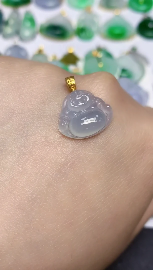 颈饰未镶嵌翡翠天然缅甸翡翠A货翡翠百元以上9元证书费自理