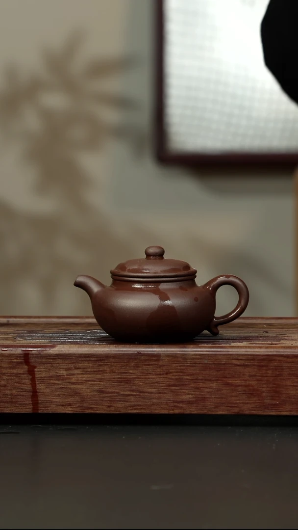 紫砂茶壶老紫泥 仿古