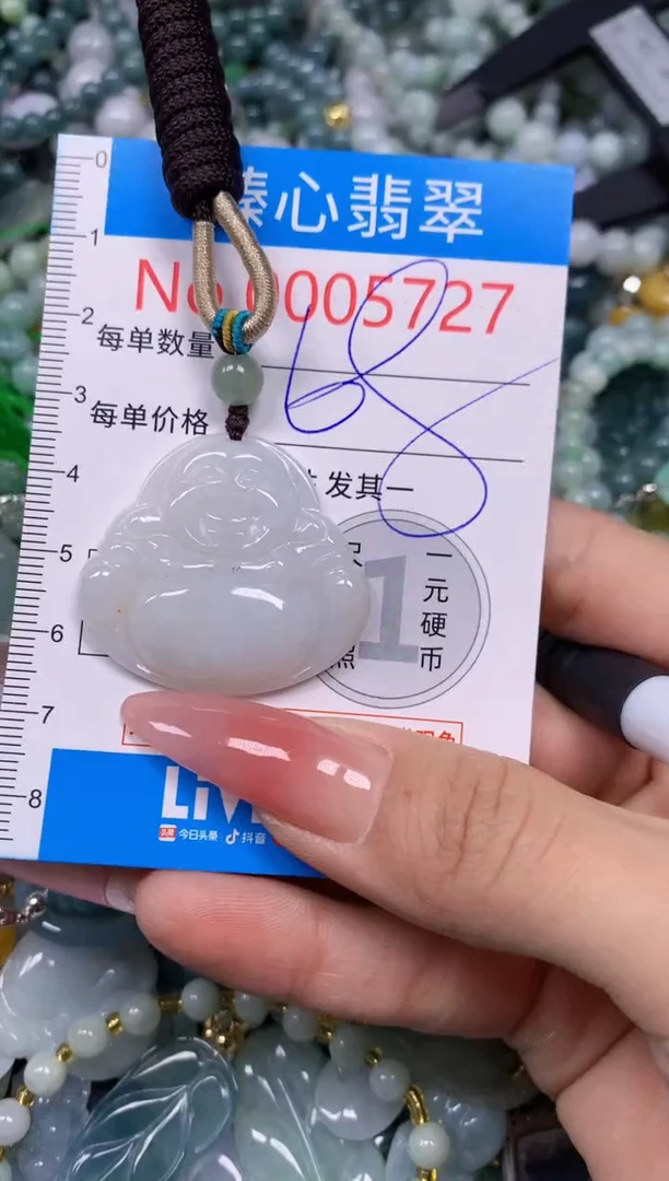 【闪购商品】翡翠颈饰未镶嵌含绳0005727