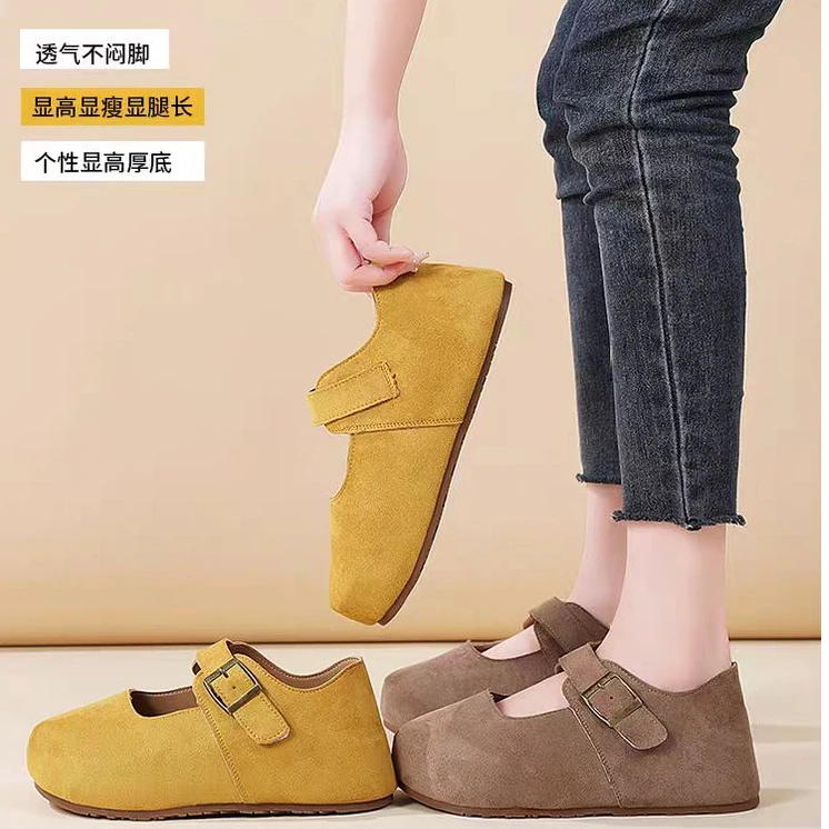 【新疆包邮】25年新款夏季厚底卡皮巴拉小土豆玛丽珍勃肯026-2