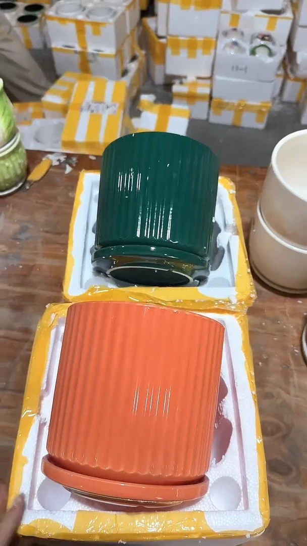 高温陶瓷花盆+E108