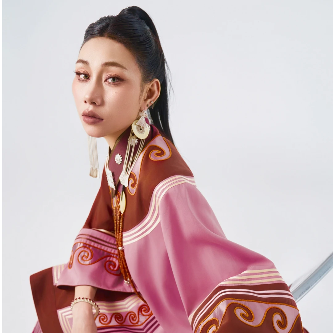 【洛地山褶】彝族美学设计款纯手工女装套装