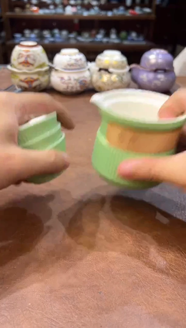 真的很便宜超好看会开片的旅行茶具