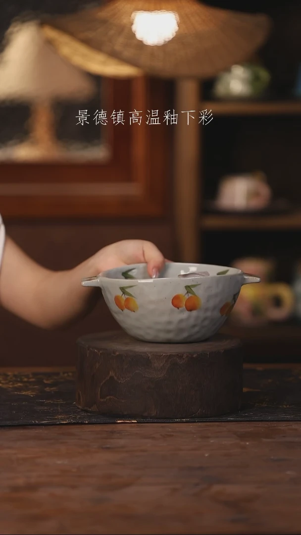陶瓷景德镇高温釉下手绘陶瓷122