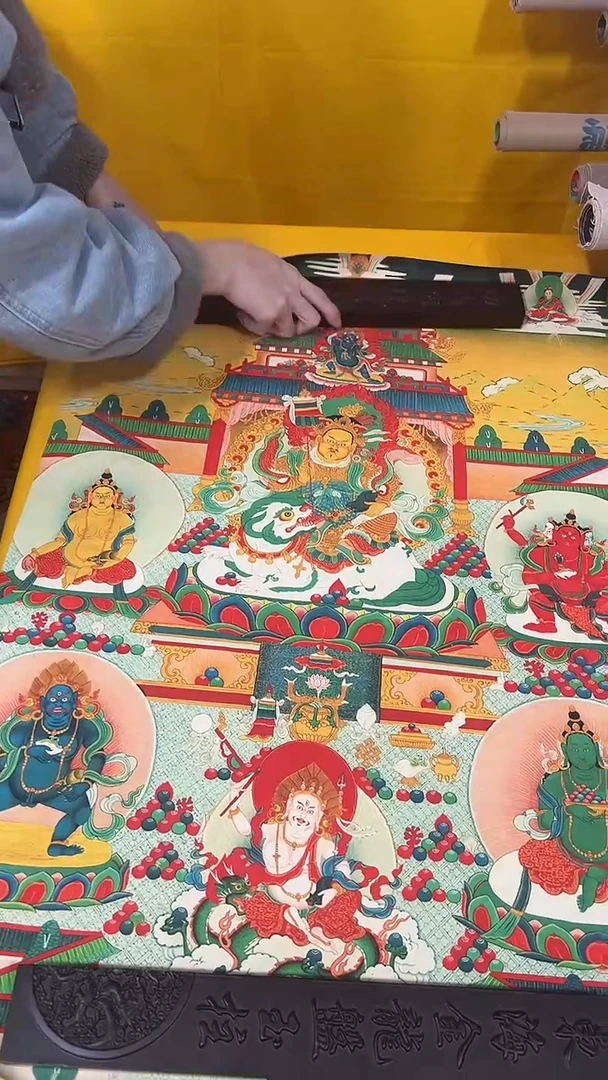 卷轴画绘画类唐卡  16059