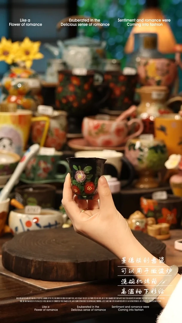 陶瓷景德镇高温釉下彩手工手绘款式@A0138@