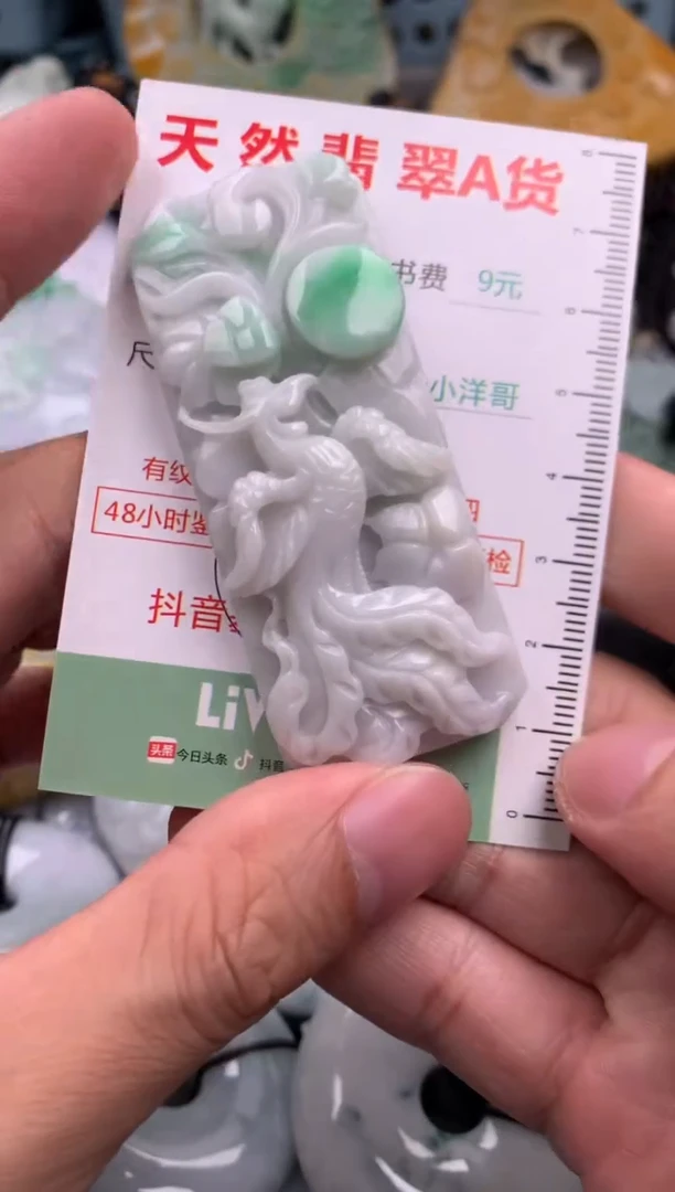 翡翠未镶嵌吊坠(不含链)1
