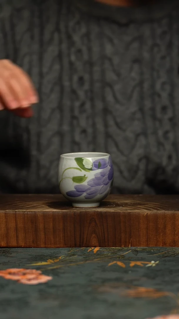 瓷片釉下彩手工手绘同款陶器