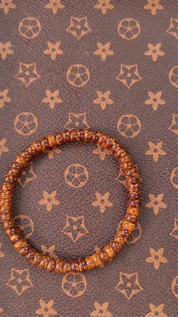 手串紫金鼠1831-6花不啦啦鼠尖紫金鼠实心片珠手串6.5mm左右