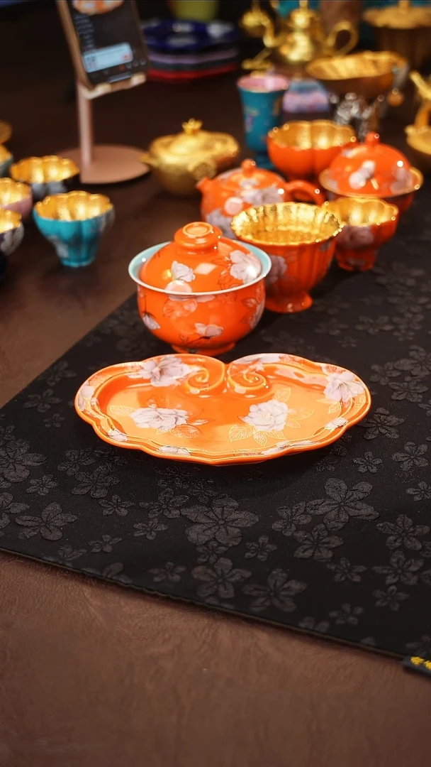 茶杯紫砂【宜景窑系列】如意壶承