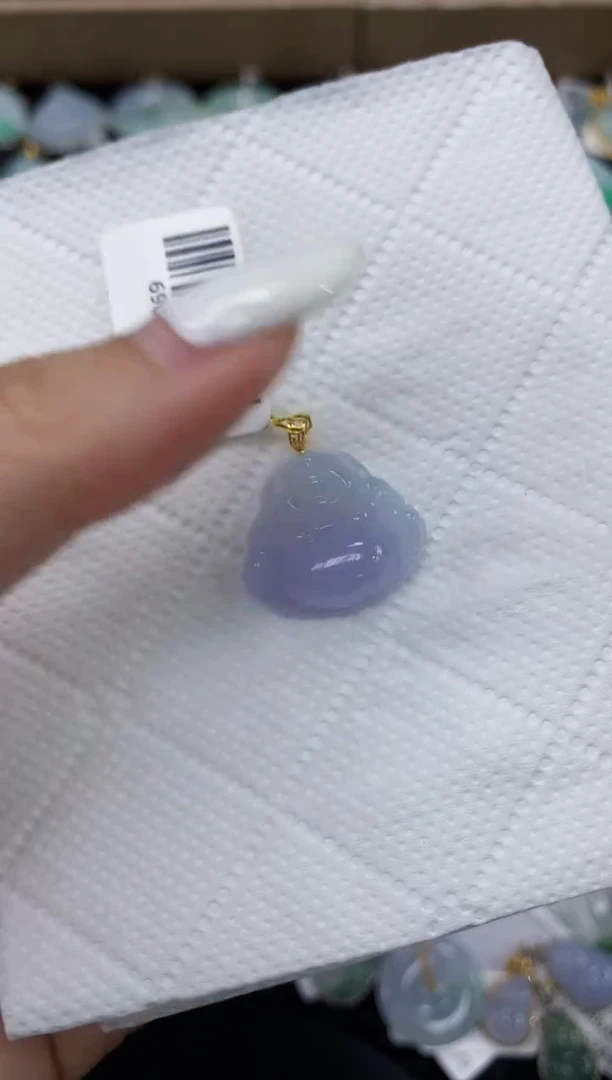 颈饰18K金镶嵌翡翠11111111111