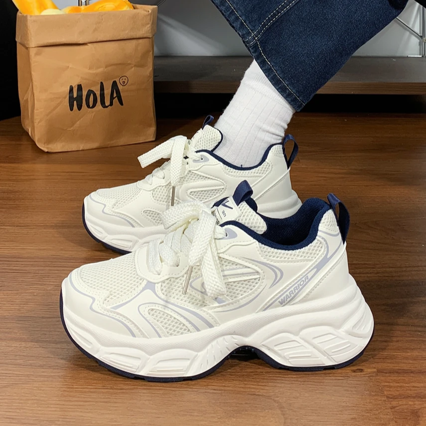 回力女鞋2025秋季新款运动鞋增高轻便减震百搭chic复古美式老爹鞋