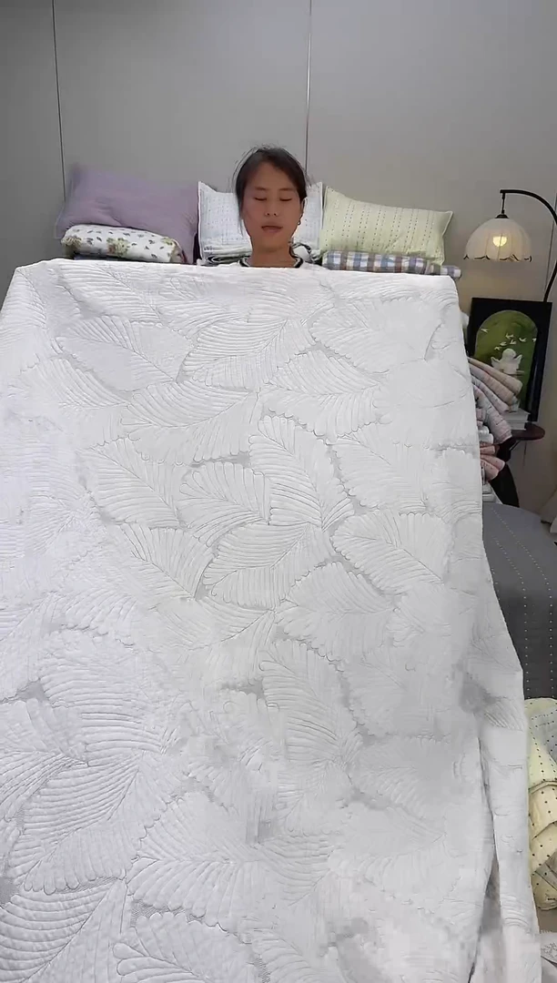 棉纯棉白色芭蕉叶230*250