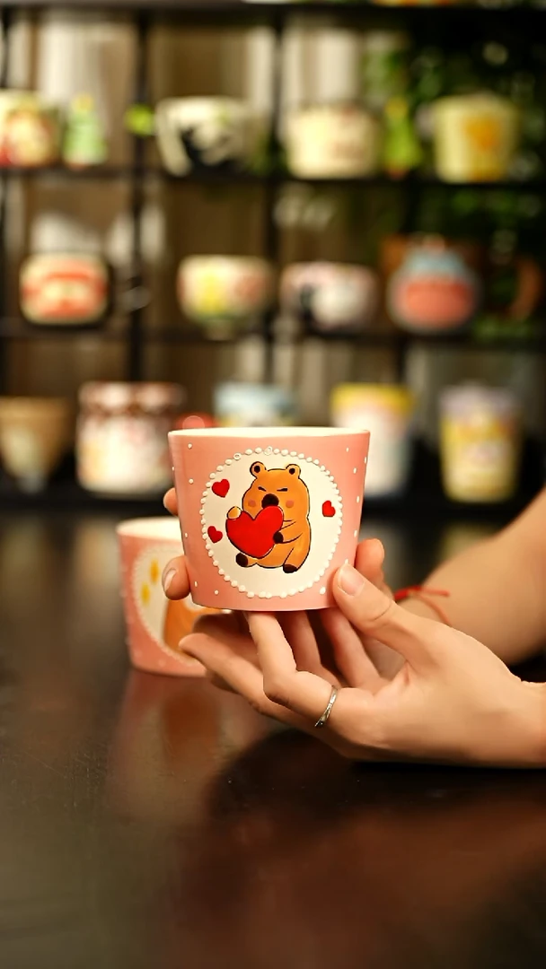 杯子卡皮巴拉陶瓷手握杯