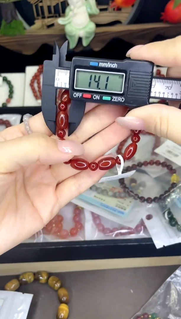 【闪购商品】玛瑙/玉髓手链银S925镀金镶嵌玛瑙手链