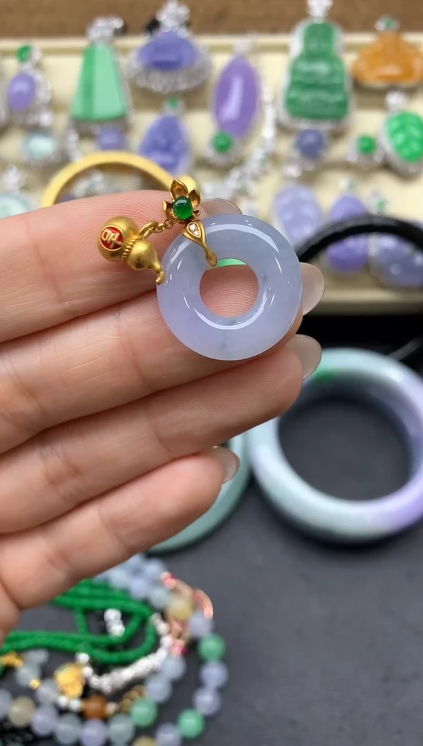 【闪购商品】翡翠颈饰18K金镶嵌375-中国好珍宝