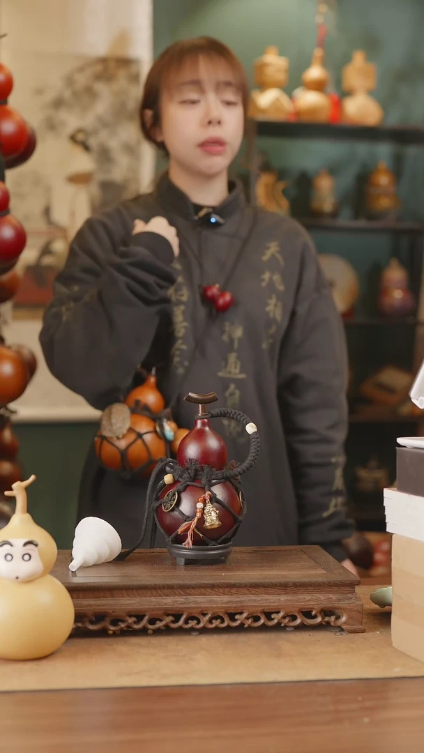 【闪购商品】36号精品天然大漆工艺防渗内胆酒葫芦~