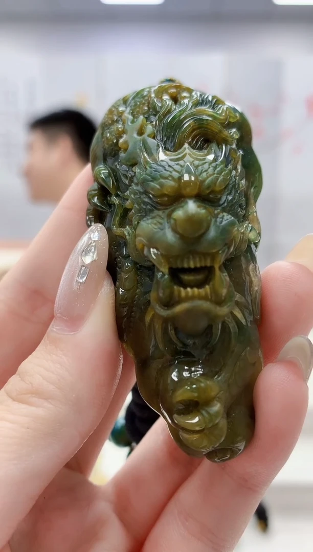 未镶嵌定制翡翠5028jw-毛货挂件52
