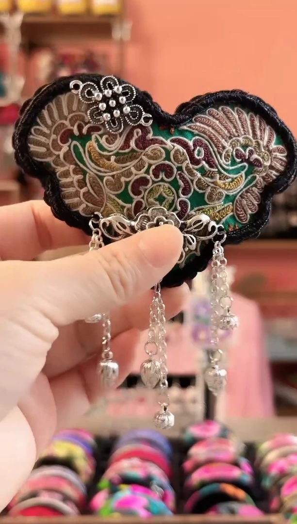 织绣艺枝独绣老绣饰品109