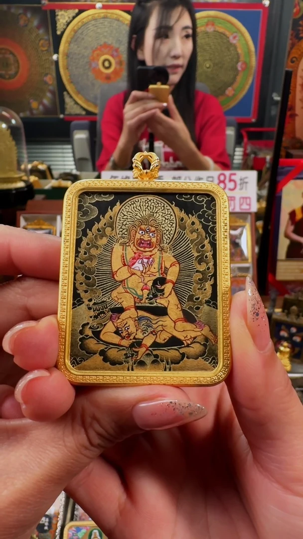 【闪购商品】吊坠壹善缘城手绘唐卡黑c年终大促