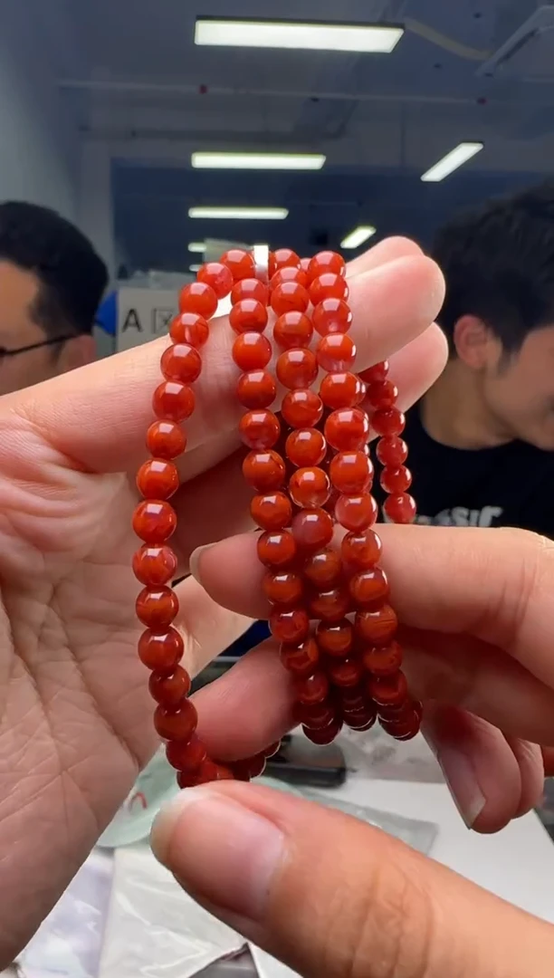 【闪购商品】南红玛瑙手串未镶嵌南红圆珠手串多圈