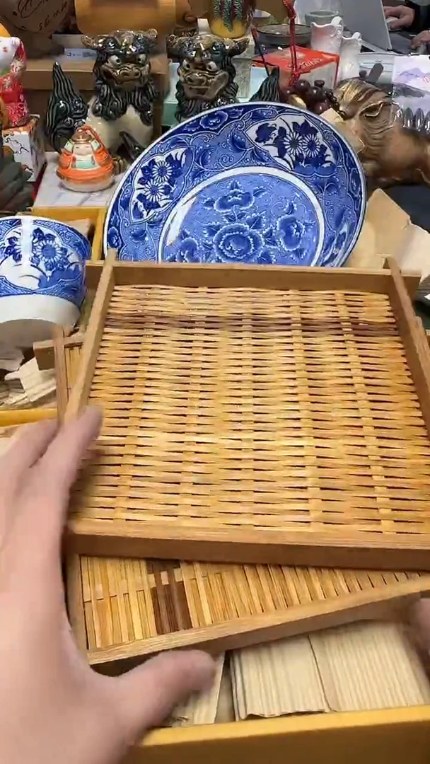 420竹编垫加杯各5套带钵