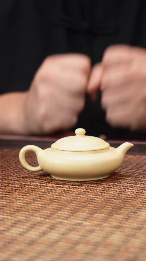 茶壶紫砂汀禾紫砂扁圆