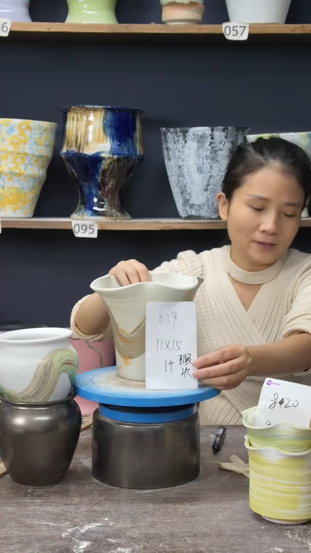 ?****?江西景德镇花盆微瑕039