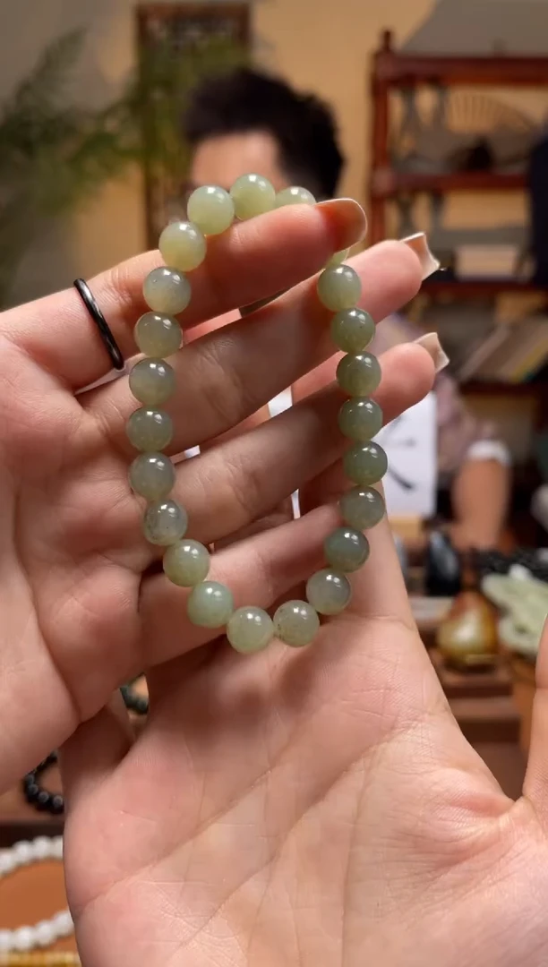 未镶嵌手串和田玉8圆