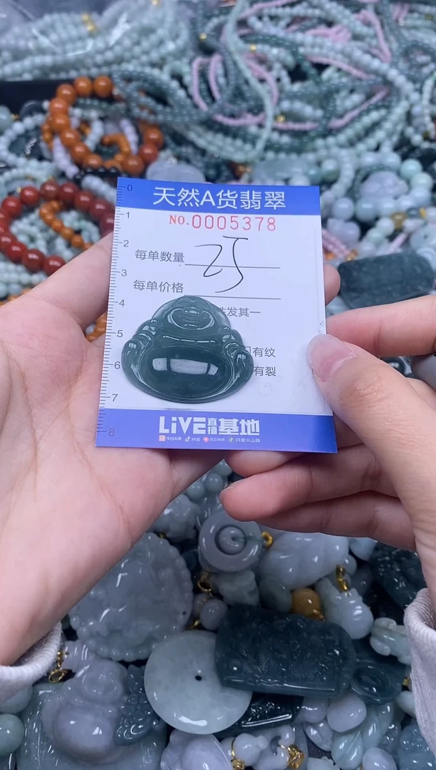 颈饰未镶嵌翡翠天然A货翡翠005378