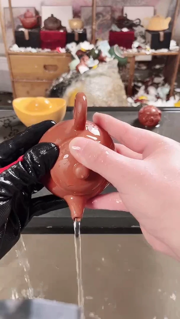 茶壶紫砂直播间随机一个瑕疵壶