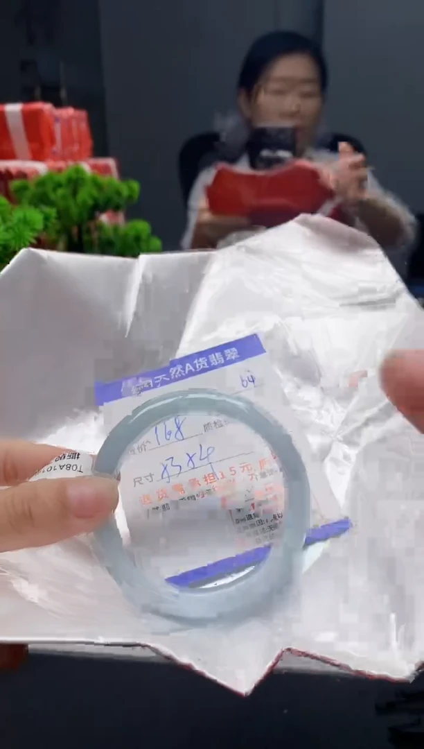 未镶嵌手镯翡翠64缅甸天然A货翡翠需包容瑕疵，介意慎拍