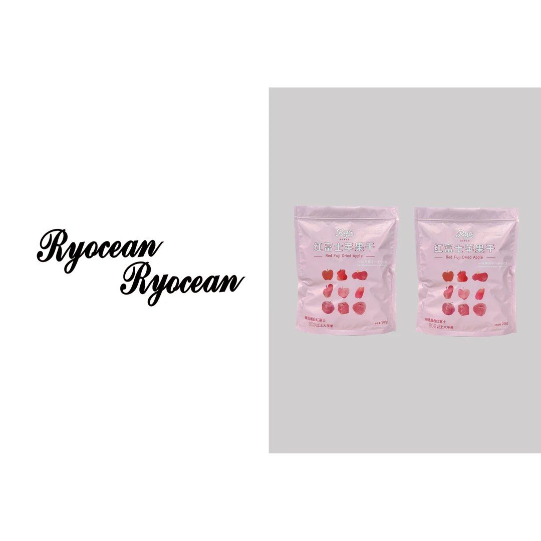 RYOCEAN 艮啾啾红富士苹果干208g*2袋装（不支持试吃，No退换）