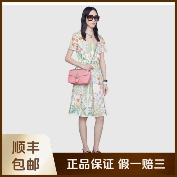 妃鱼/古驰/100 %棉/连衣裙/95新/沐八21