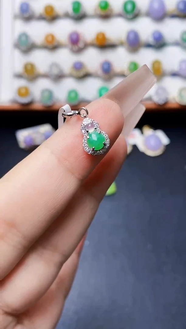 银S925镶嵌戒指翡翠1312