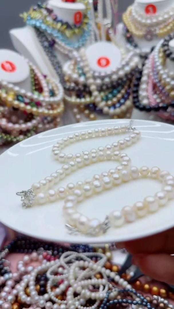 淡水珍珠未镶嵌颈饰1