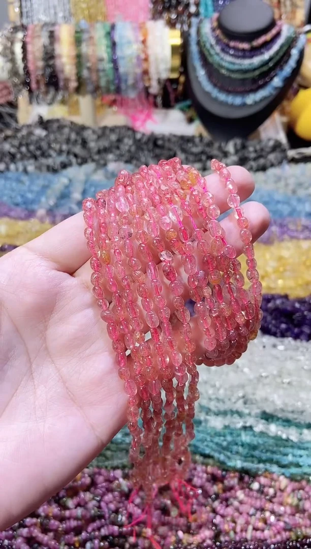 未镶嵌珠宝半成品水晶随行草莓晶