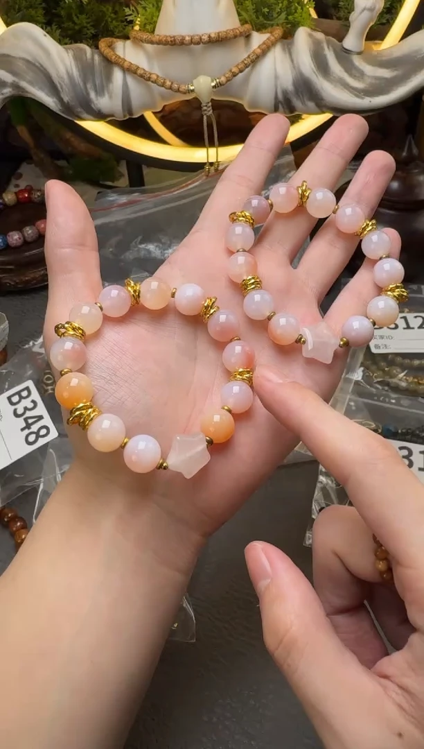 未镶嵌手链玛瑙/玉髓B348瑙圆珠配饰单圈