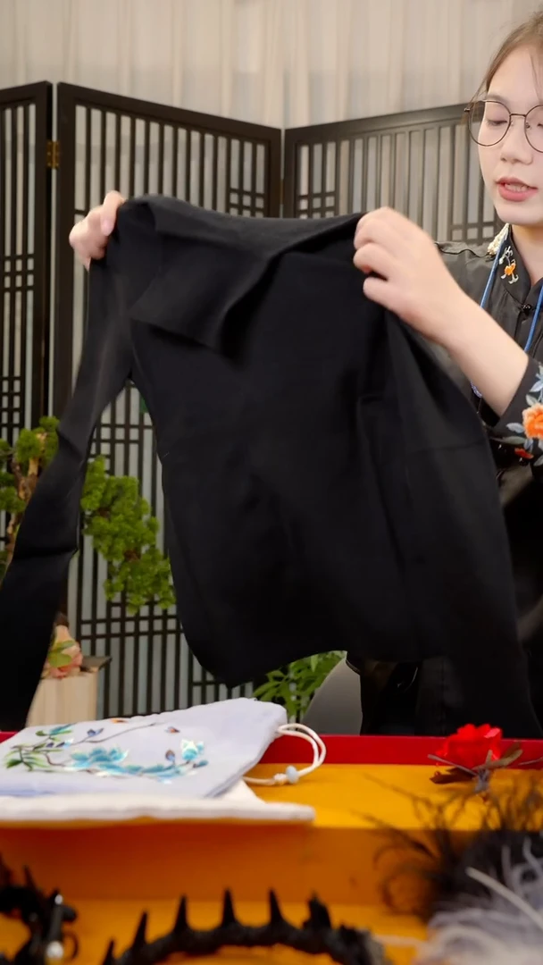 织绣时***y非遗手工绒花饰品