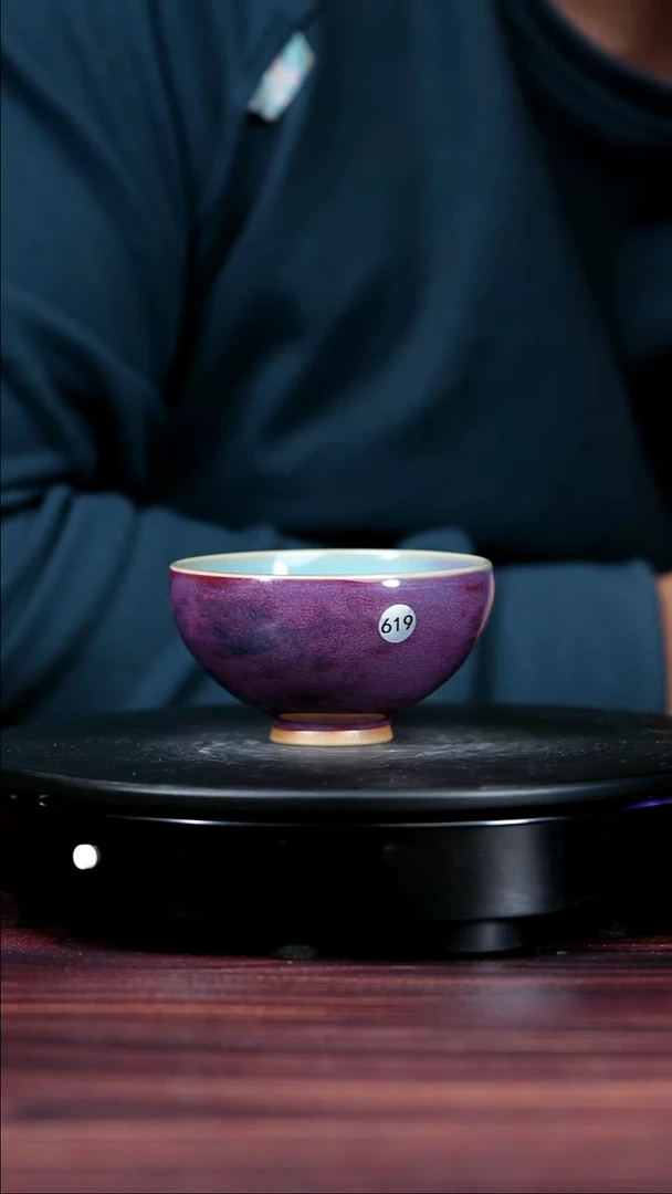 杯子瓷619#张旭东一级品原矿钧瓷主人杯