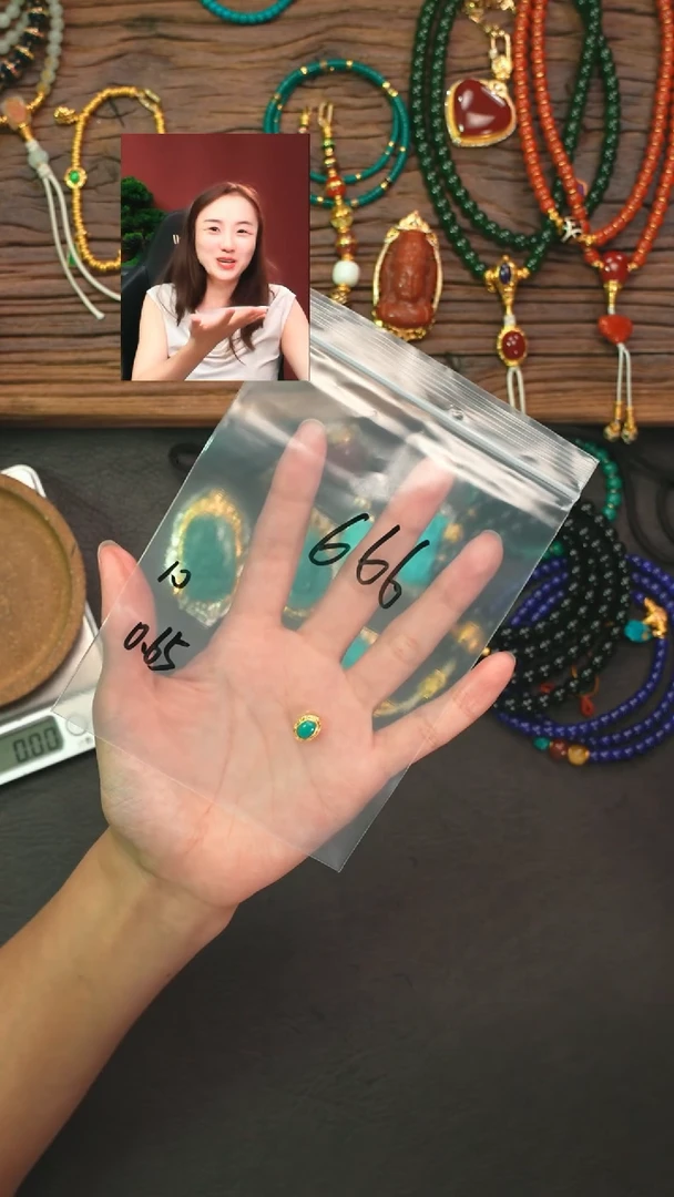 18K金镶嵌绿松石1?**儿遇见匠心品质回血