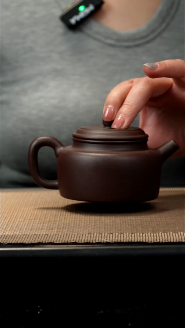 紫砂茶盏深井紫泥德钟200CC