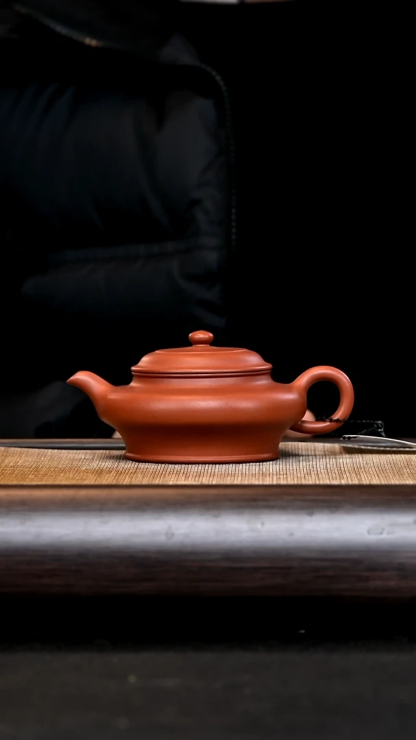 【闪购商品】紫砂茶壶全手虚扁 朱泥