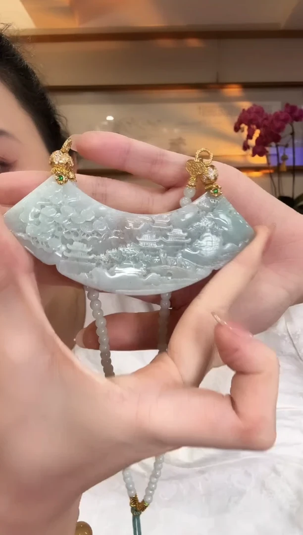 颈饰未镶嵌翡翠国风