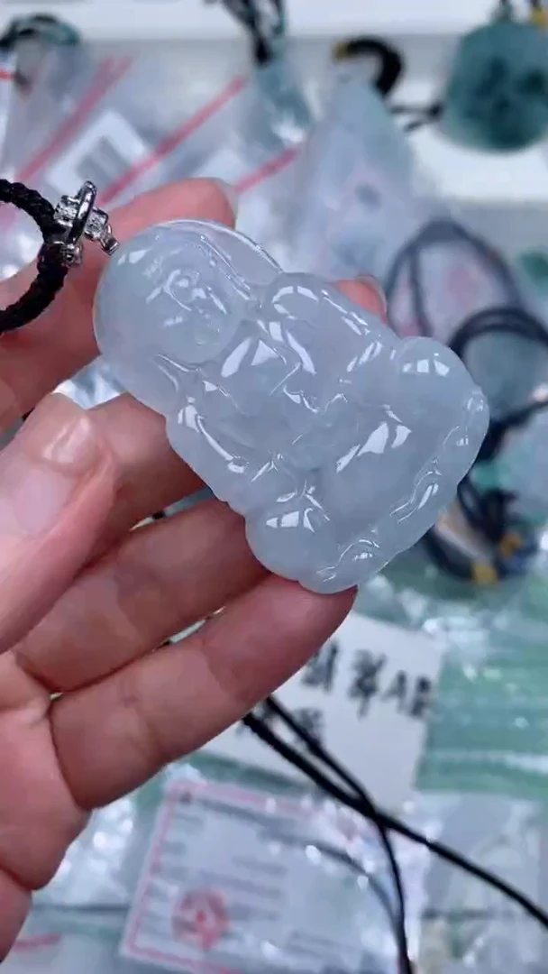 颈饰银S925镶嵌翡翠吊坠