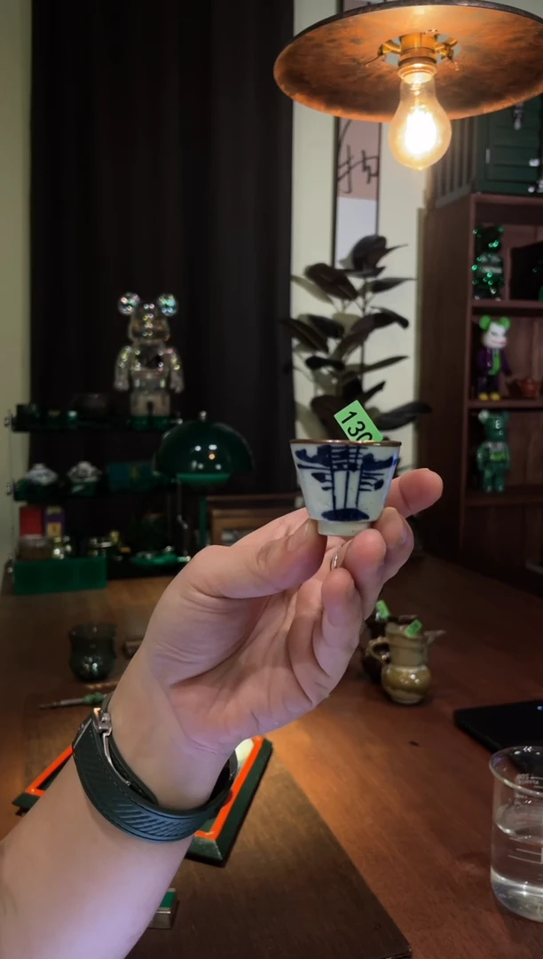 包铜青花老杯子..130