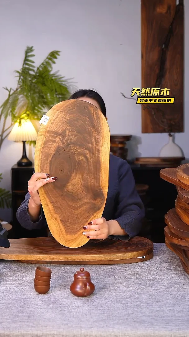 木北美黑胡桃原木.干裂疤结不属于商品质量问题完美主义者慎拍