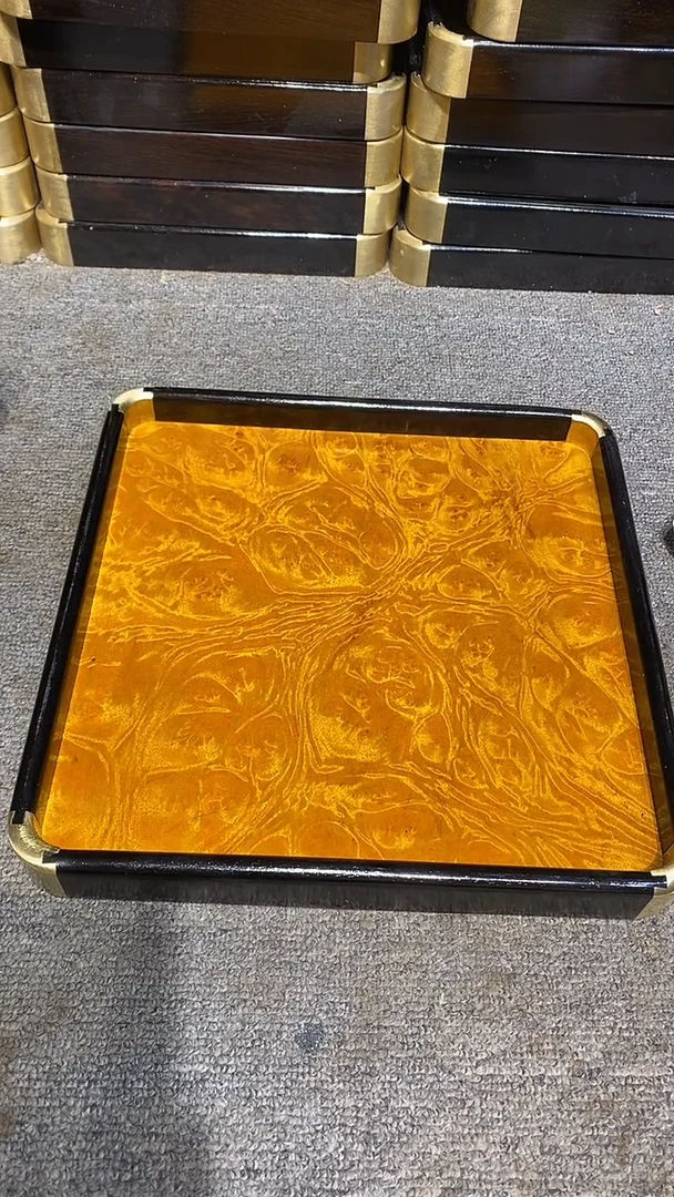 木木雕款A****馆茶盘一个