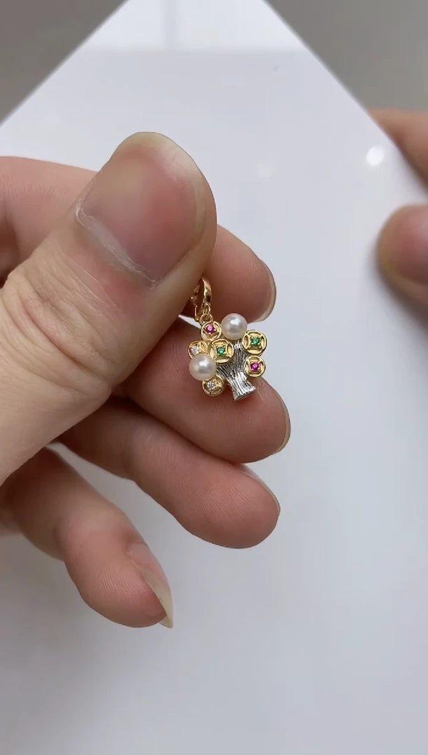 颈饰银S925镶嵌海水珍珠